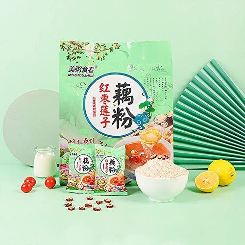 HelloYoung Chinese Red Date Lotus Root Powder Instant Soup 500g (about 35.5g*14 Bags)