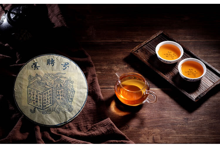 HelloYoung SongPinHao Pu'er Tea Raw Tea Yunnan Bulang Mountain Pu-erh Old Tea 357gr