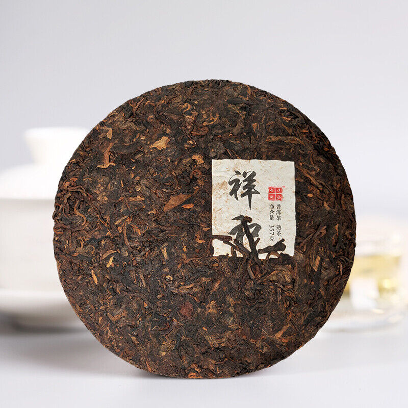 357g Yunnan Puerh Cooked Tea Cake Aged Pu-erh Ripe Tea Old Tree Pu'er Black Tea Secondary image
