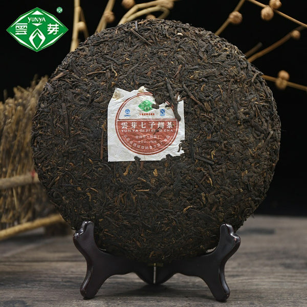 TemuTea 400g Pu Wen YunYa Qizi Pu'er Ripe Tea, Yunnan Puer Tea