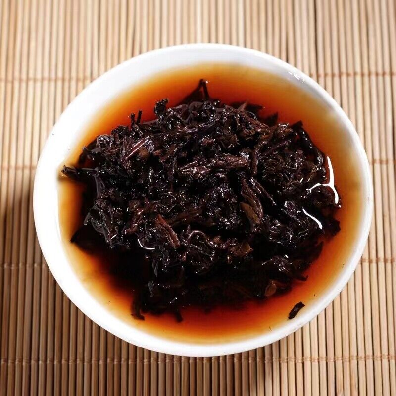 HelloYoung Tea Brick Organic Pu-erh Cooked Tea Menghai Pu'er Tea 250g Yunnan Ripe Pu-erh