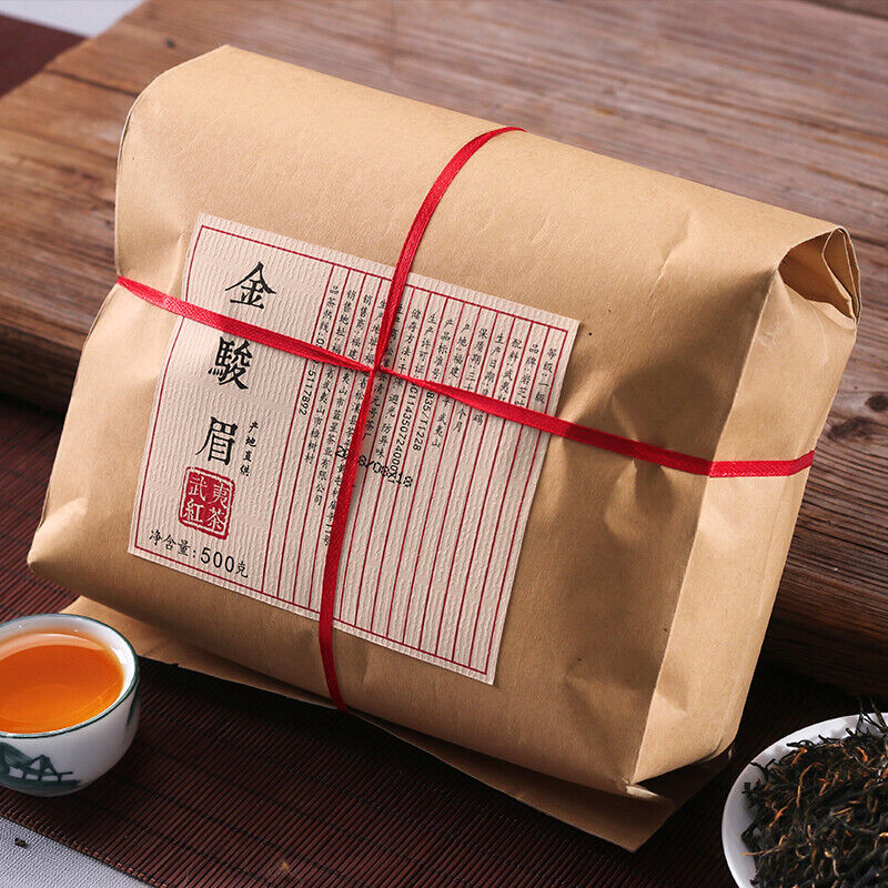 HelloYoung TeaOrganic Jin Jun Mei Golden Eyebrow Wuyi Black Tea 500g Jinjunmei Red Tea Junmee Main image
