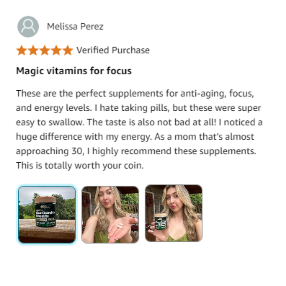 NAD+ Supplement for Anti Aging, Energy, Focus Booster Nicotinamide Riboside