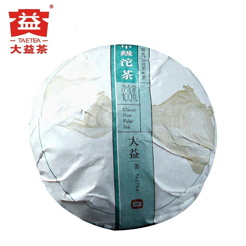 HelloYoung TAETEA Raw Puerh Chinese Tuocha Batch 1701 Sheng Puer Tea 100g Main image