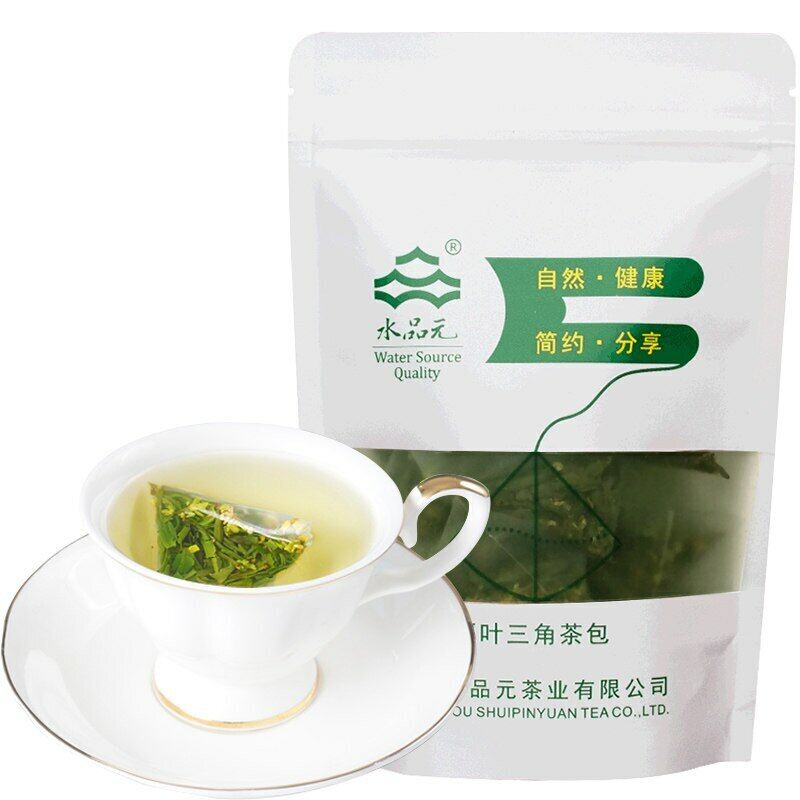 HelloYoung Dragon Well Green Tea Bags Loose Leaf with Sweet-scented Osmanthus Teabags 30g Main image