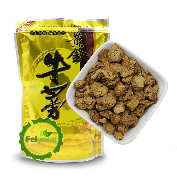 HelloYoung Dried Gold Burdock Root Herbal Tea Loose leaf Chinese Flavor Slimming Tea