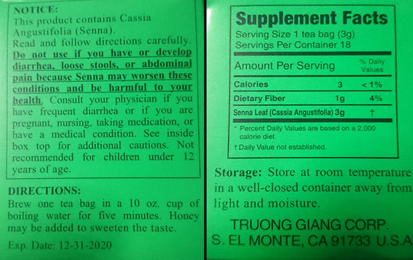 18 Bags Weight Loss & Detox Drink 3 Ballerina Extra Strength Dieters Tea