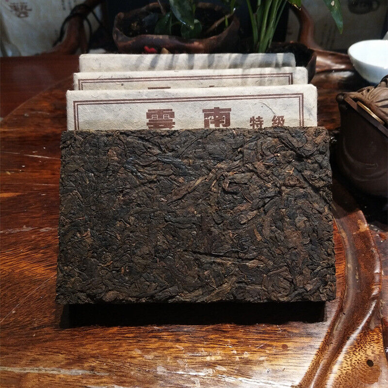HelloYoung 250g Puerh Tea Yunnan Puer Tea Brick Ripe Pu'er Menghai Old Shu Old Tree Tea Main image