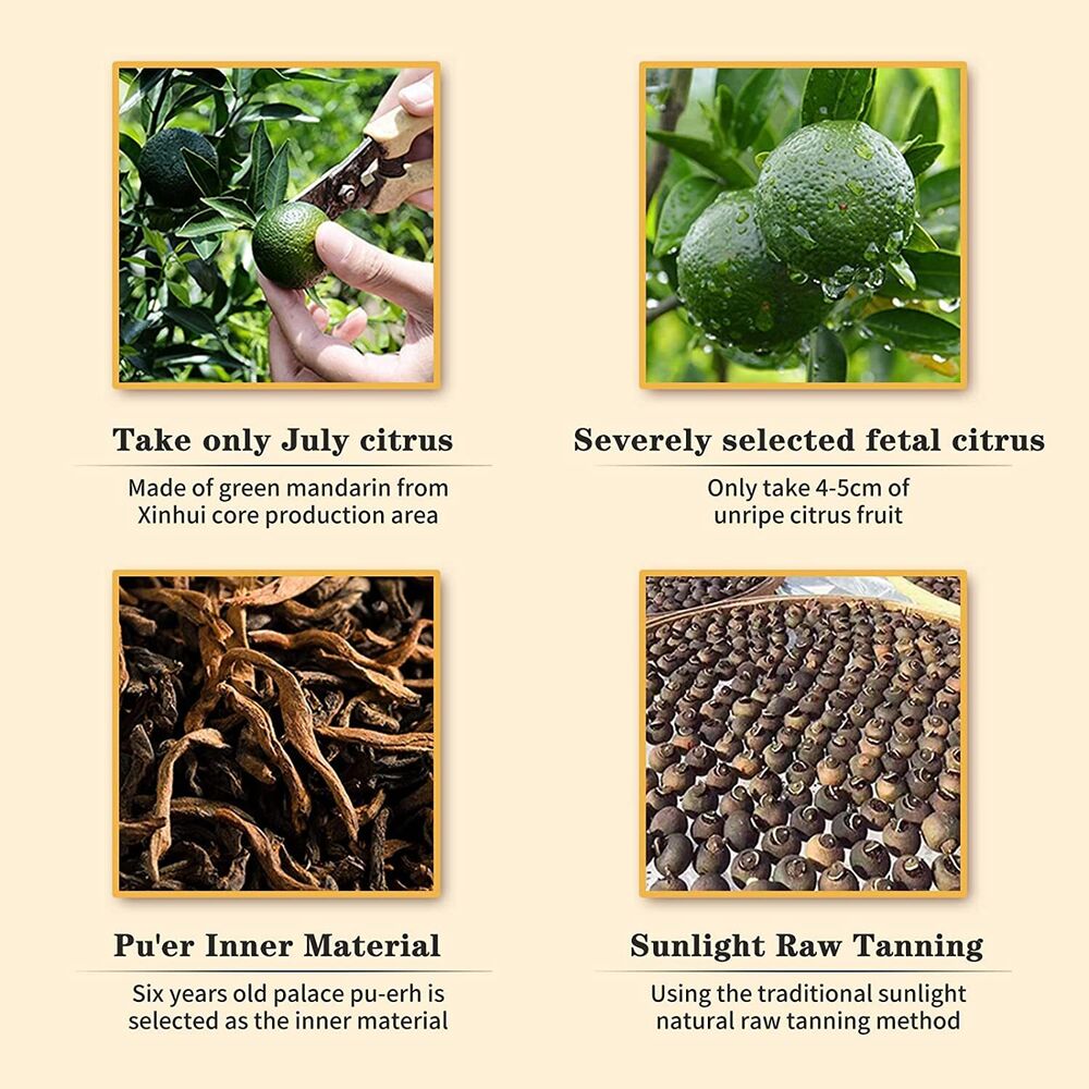 Xiao Qing Gan Puerh Tea - 250g Palace Orange Peel ChenPi Citrus Puer Ripe Tea