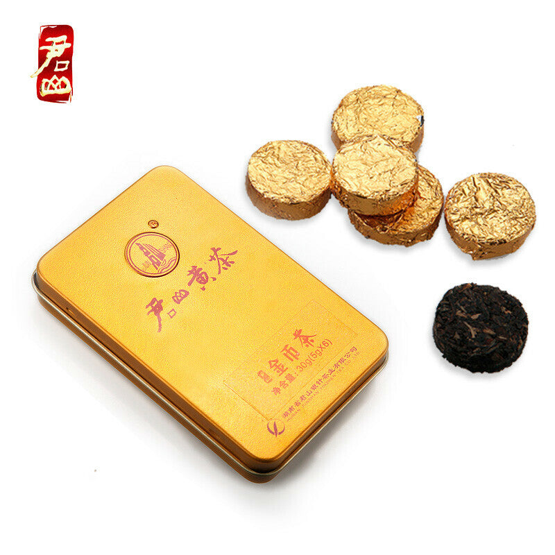 Hunan Junshan Huang Cha Jun Shan Mini Gold Coin Cake China Yellow Tea 30g Box Main image