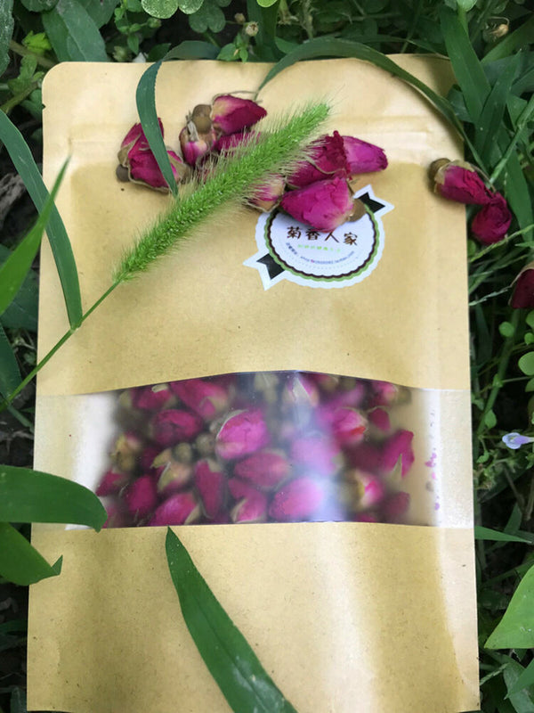 Chinese Flower Red Rose Bud Tea,Aroma Dry flowers, Floral Herbal Blooming Tea