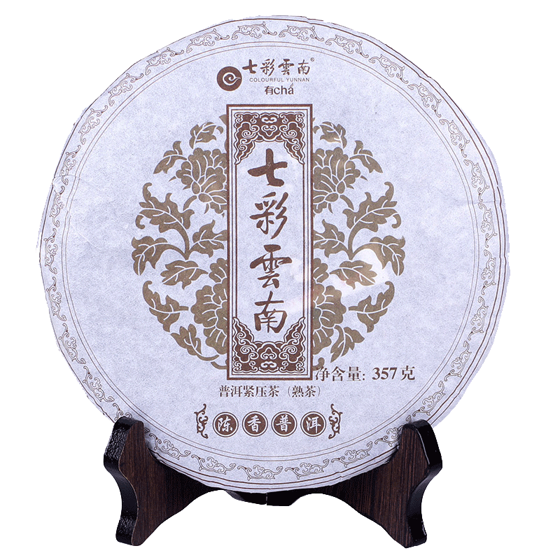 Colourful Yunnan Qing Feng Xiang CHEN XIANG Puer Ripe Pu'er Tea 357g Shou Cha
