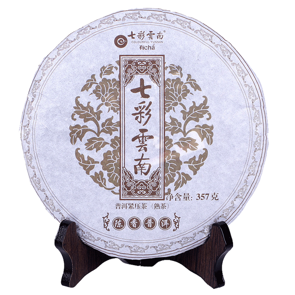 Colourful Yunnan Qing Feng Xiang CHEN XIANG Puer Ripe Pu'er Tea 357g Shou Cha
