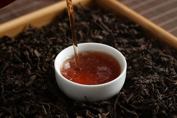 HelloYoung Yunnan Puerh Tea Zhang Xiang Ancient Tree Puer Loose Ripe Basket Pack 300g