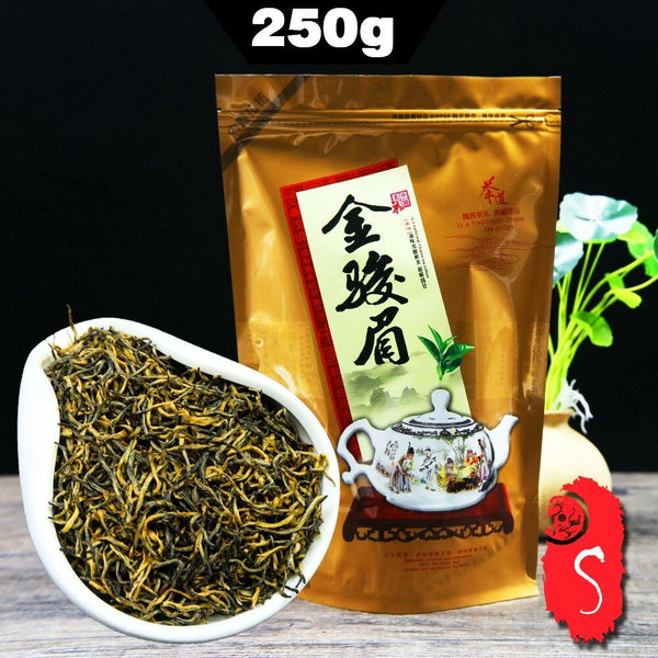 HelloYoung TeaChinese Tea JinJunMei Teas Golden Eyebrow Wuyi Black Tea Red Teas 250g
