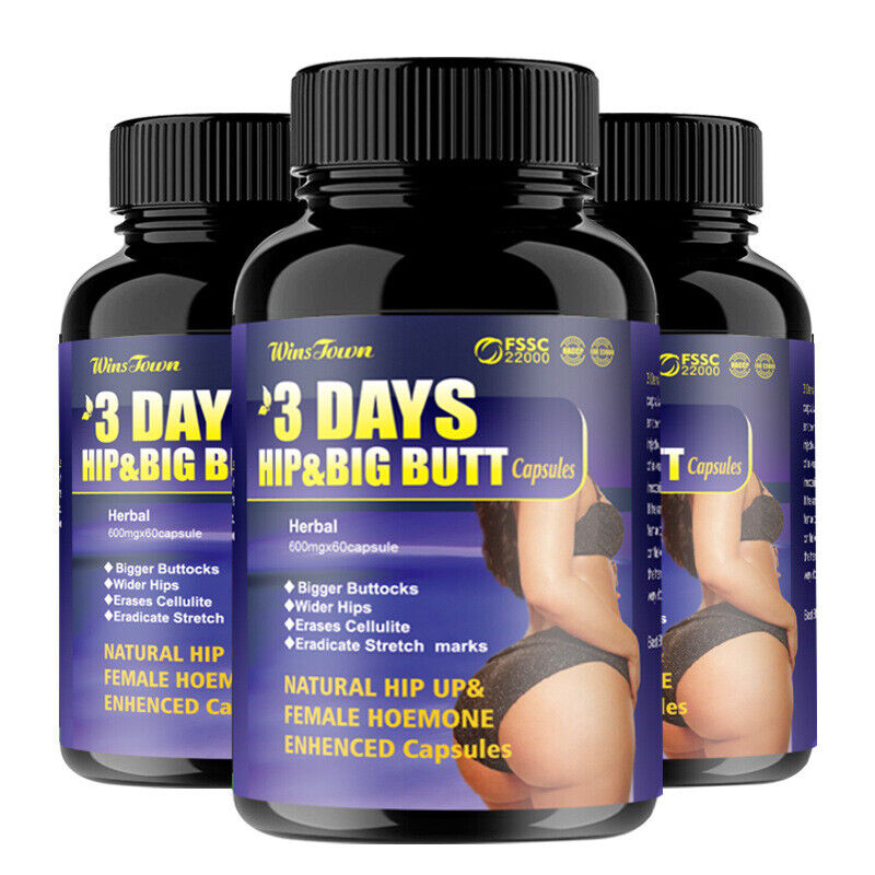 3 Days HIP & BIG BUTT  Enlargement Hip Firming Capsules X 1/2/3 Bottles Main image