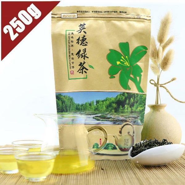 HelloYoung Fresh Yingde Green Tea Chinese Te Food Green Tea Bag Packaging 250g