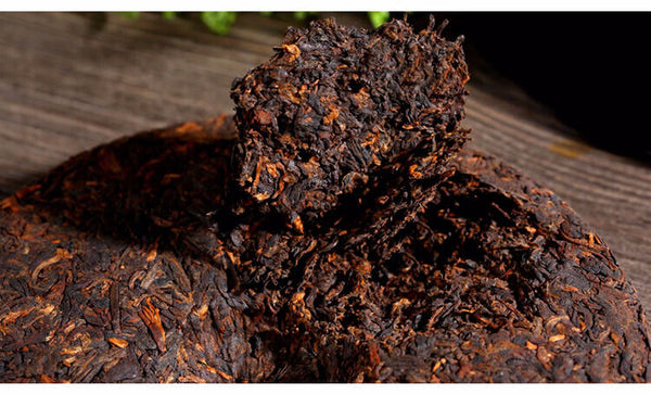 HelloYoung Ripe Pu-erh Heaven Earth Menghai Royal Golden Buds Old Arbor King Tea 357g