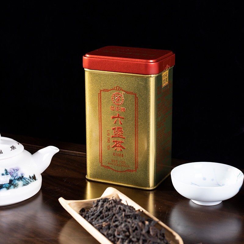 HelloYoung CHINATEA Brand Golden Can 2nd Grade Liu Bao Hei Cha Dark Tea Loose Liu Pao 150g