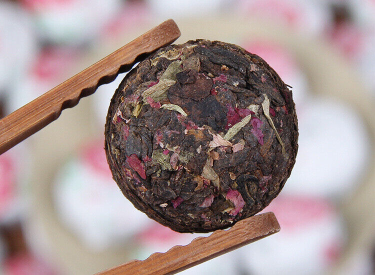 HelloYoung Yunnan Puer Tuo Red Rose Flower Flavor Mini Ripe Tuocha Pu'er Pu Erh Tea 500g