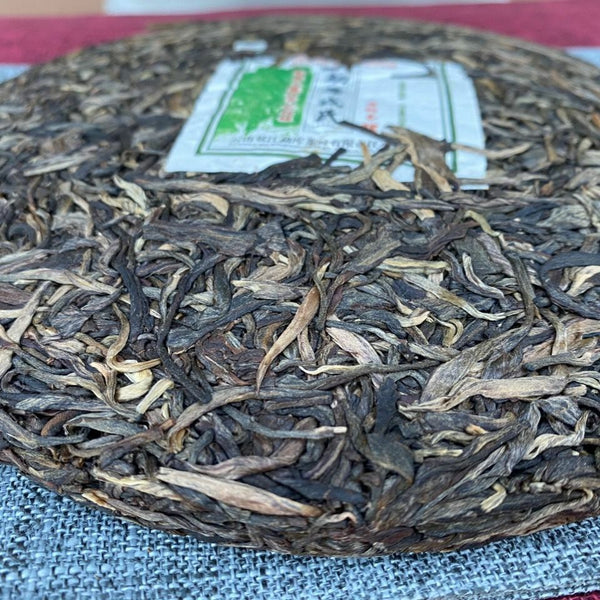 HelloYoung Yr Mother Tree Tea Green The Ancestor of Mengku Big Leaf Raw Puer Tea 500g