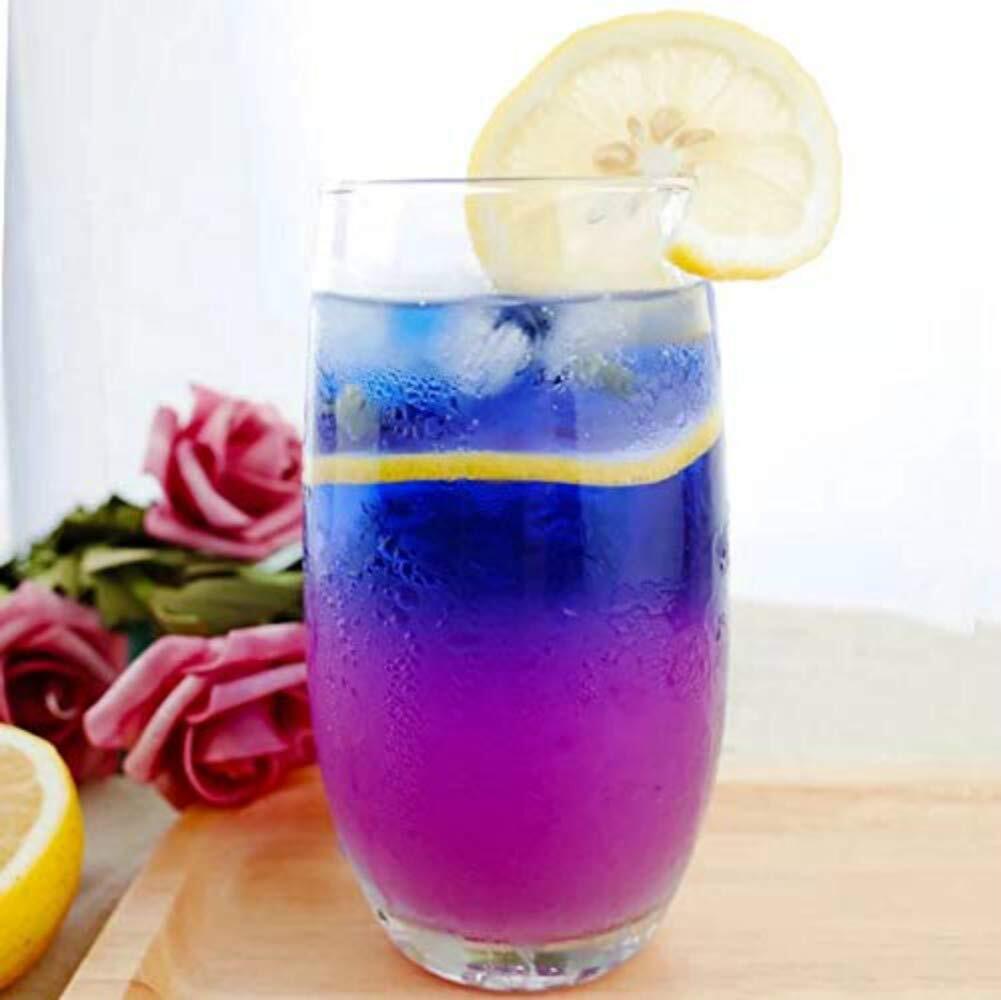 HelloYoung 250 Grams (8.8 Oz) Naturally Produced Blue Butterfly Pea Flowers Dried Flowers