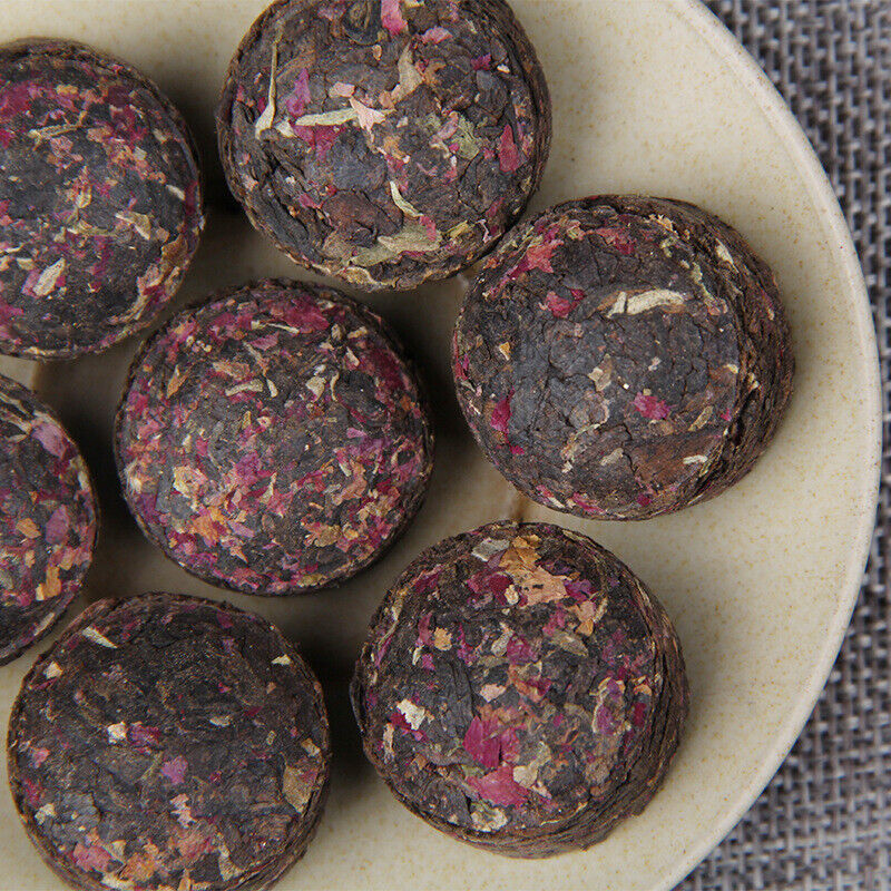 HelloYoung Yunnan Puer Tuo Red Rose Flower Flavor Mini Ripe Tuocha Pu'er Pu Erh Tea 500g Secondary image