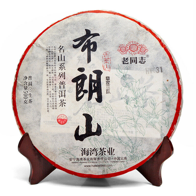 HelloYoung 2021 Haiwan Zhang Jia San Dui Puer Raw Tea Bulang Famous Mountain Aged Tree 500g