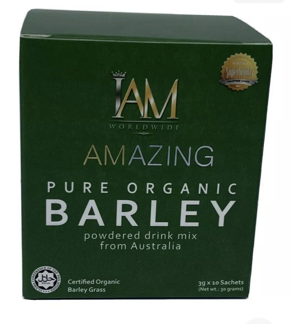 I Am Worldwide Amazing Pure Organic Barley For 1 Box Or 10 Sachet Free Shipping Main image