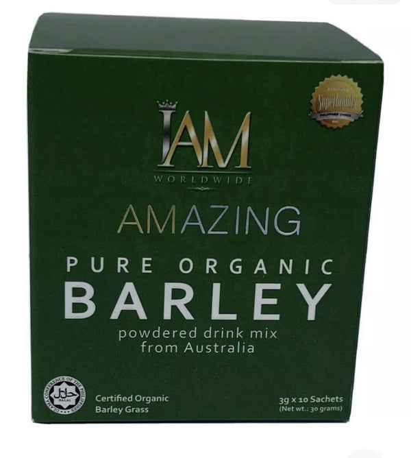 I Am Worldwide Amazing Pure Organic Barley For 1 Box Or 10 Sachet Free Shipping