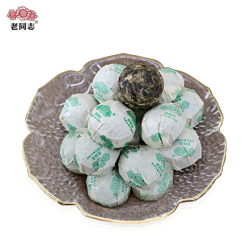 HelloYoung HAIWAN Old Comrade Qiao Mu Tuo Pu-erh Tea Tuo Raw Puer Mini Lao Tong Zhi