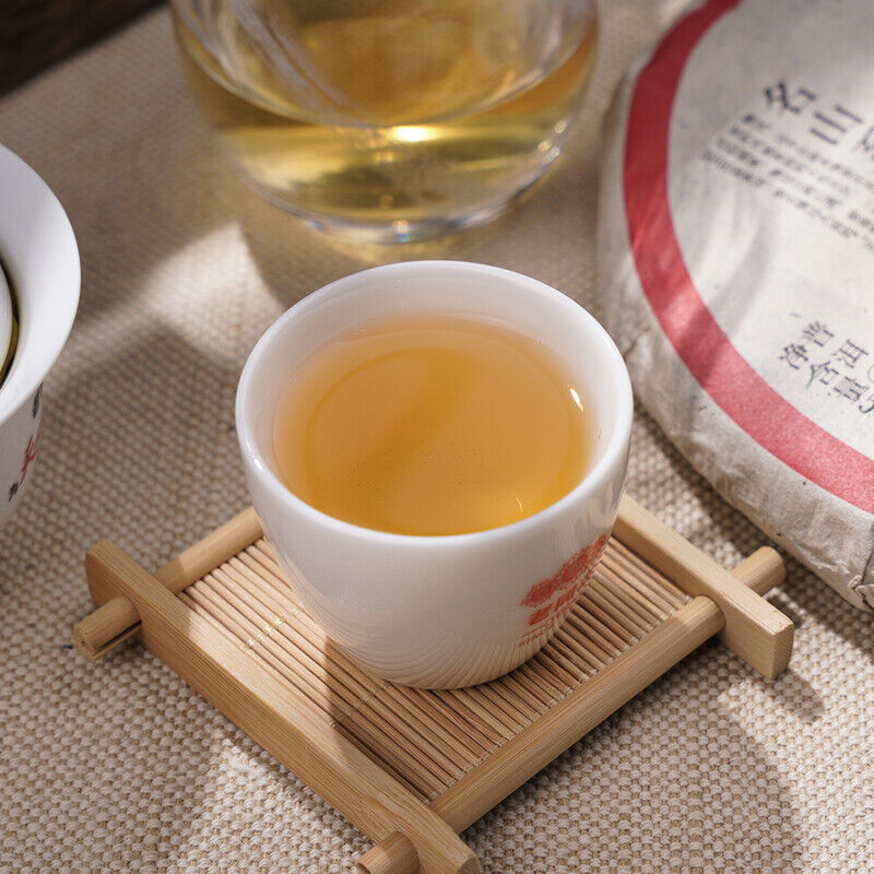 HelloYoung Haiwan Dong Guo Gu Shu Shen Puer Famous Mountain Old Tree Raw Puer Tea 500g