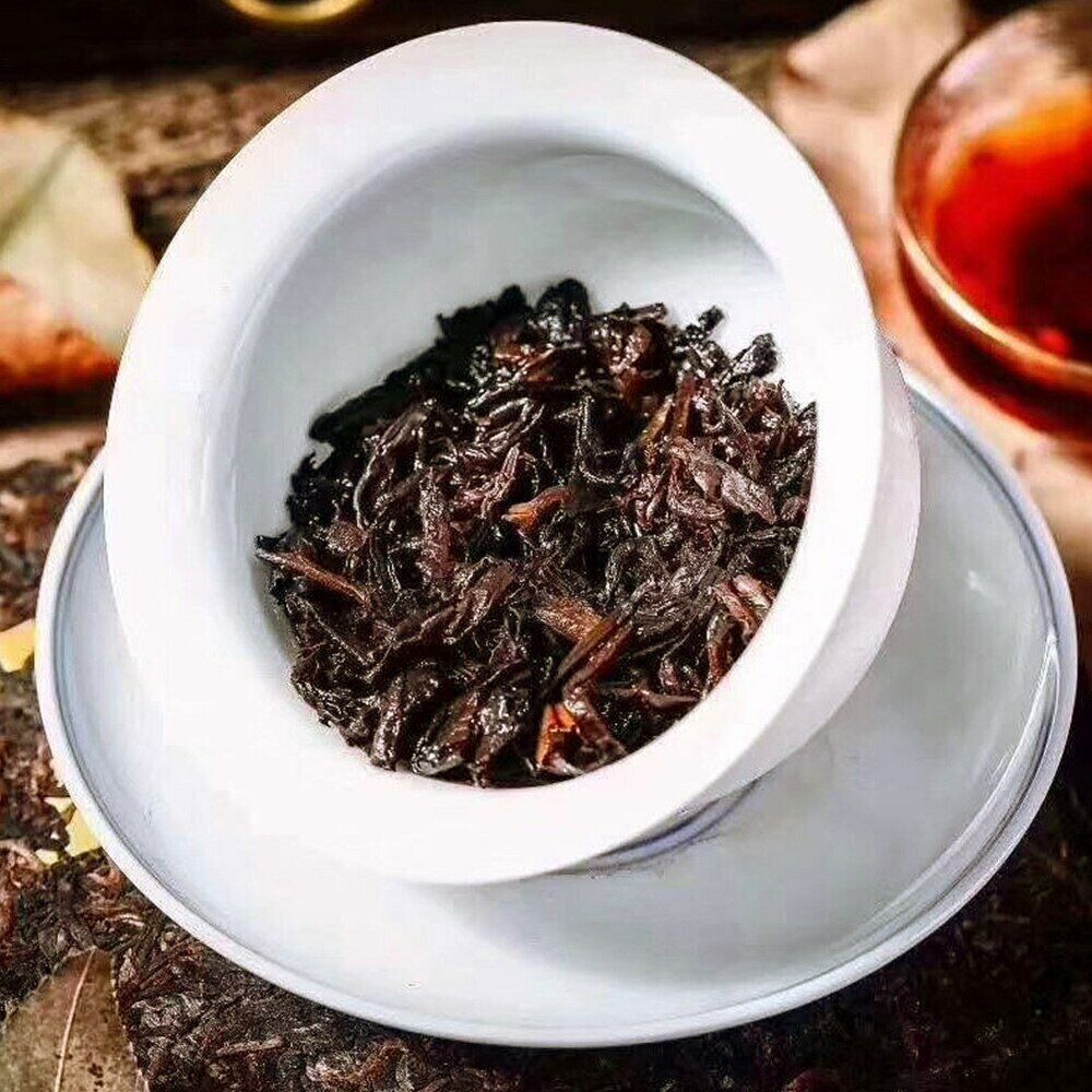 HelloYoung Zhong Cha Ripe Puer 7581 Shu Pueh Tea Brick Yunnan Box Tea 250g
