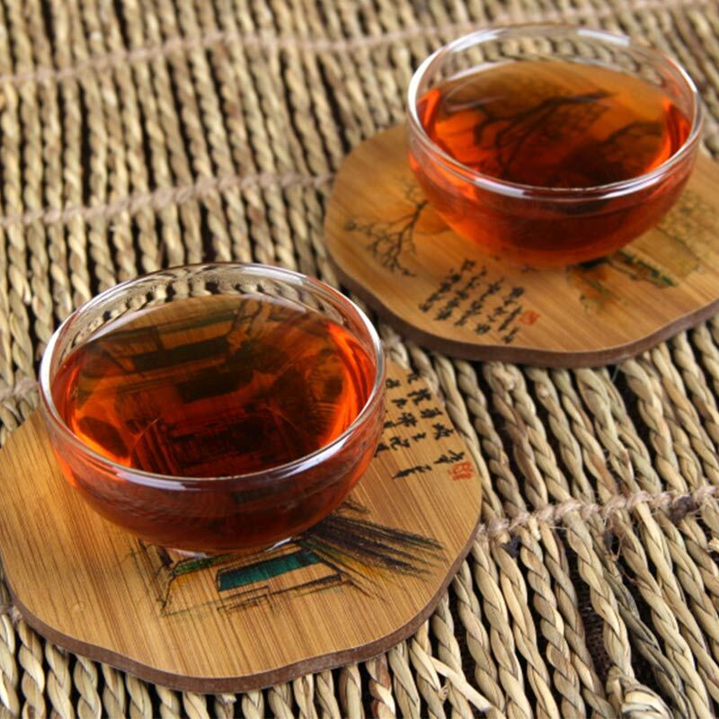 TemuTea Puer Tea Brick, Yunnan Menghai Old Ripe Puer Tea