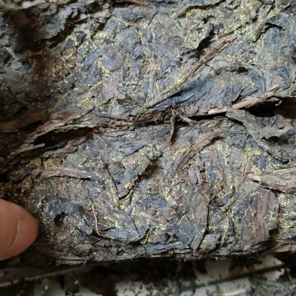 HelloYoung 1000g Anhua Black Tea Jinhua Golden Flower Tea Brick Top Fu Zhuan Tea