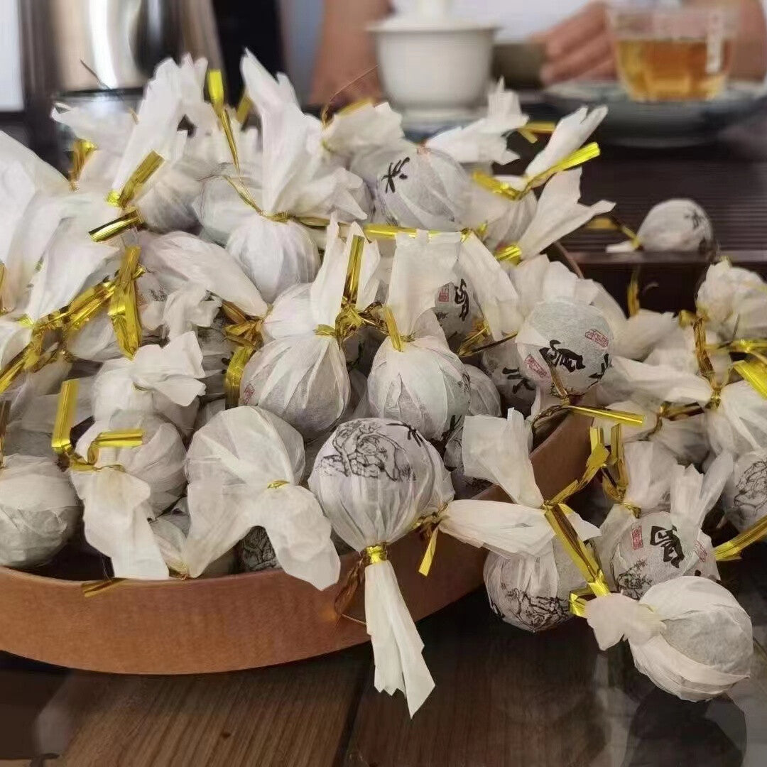 500g Yunnan Raw Pu-erh Tea 2021 Bingdao Dragon Ball Pu'er Raw Tea Spring Puerh