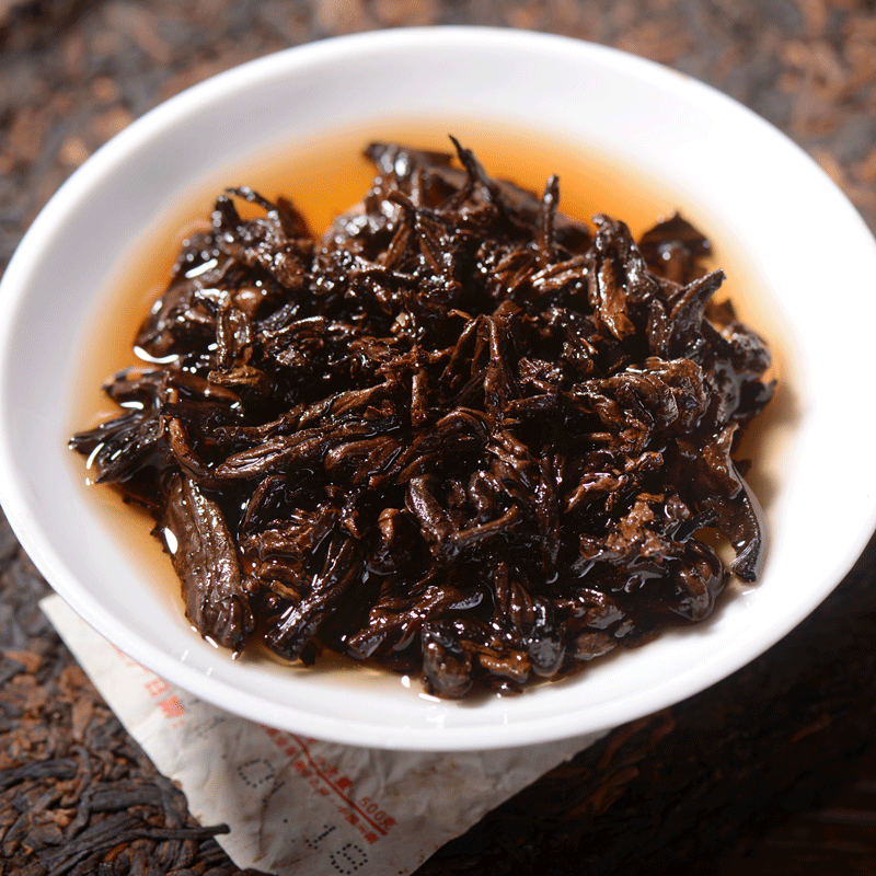 HelloYoung Haiwan Tea Menghai Old Tree Tea Brick Ripe Pu-erh Pu Er Tea 500g Box