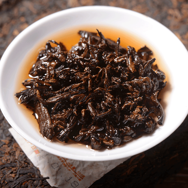 HelloYoung Haiwan Tea Menghai Old Tree Tea Brick Ripe Pu-erh Pu Er Tea 500g Box