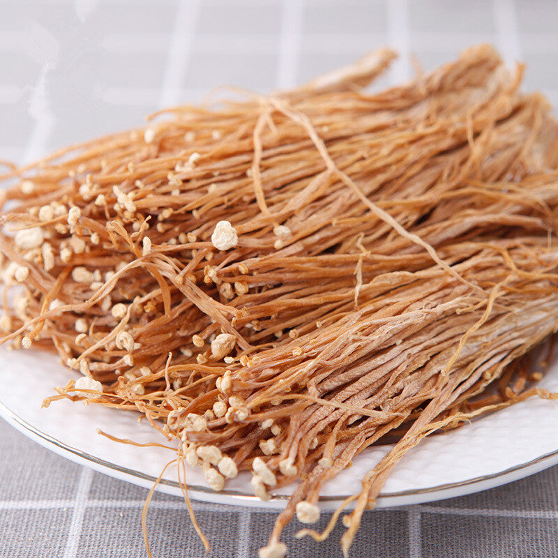 Chinese Flammulina Velutipes Jin Zhen Gu 50-500g Dried Enokitake Enoki Mushroom Secondary image