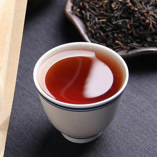 HelloYoung Lao Tong Zhi Third Grade Ripe Puer Loose Tea Haiwan Shou Puerh Tea 500g