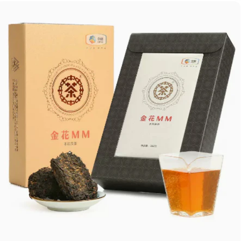 360g Anhua Dark Tea Brick Hunan Golden Flower Handmade Fucha Organic Black Tea Secondary image