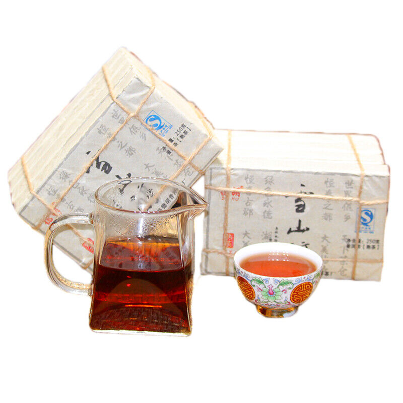 1000g Cooked Puerh Tea Brick Big Snow Mountain Pu-erh Ripe Tea Yunnan Pu'er Tea Main image