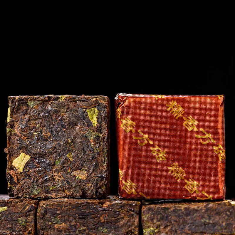 50g Puerh Ripe Tea Glutinous Rice Fragrance Pu-erh Cooked Tea Brick Pu'er Tea