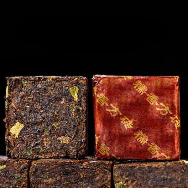50g Puerh Ripe Tea Glutinous Rice Fragrance Pu-erh Cooked Tea Brick Pu'er Tea