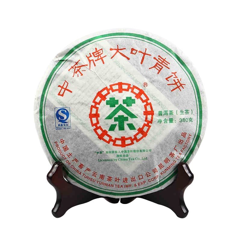 2007 ChinaTea Big Leaf Puerh Tea "Da Ye Qing Bing" Pu'er Raw Puer Tea Cake 380g Main image