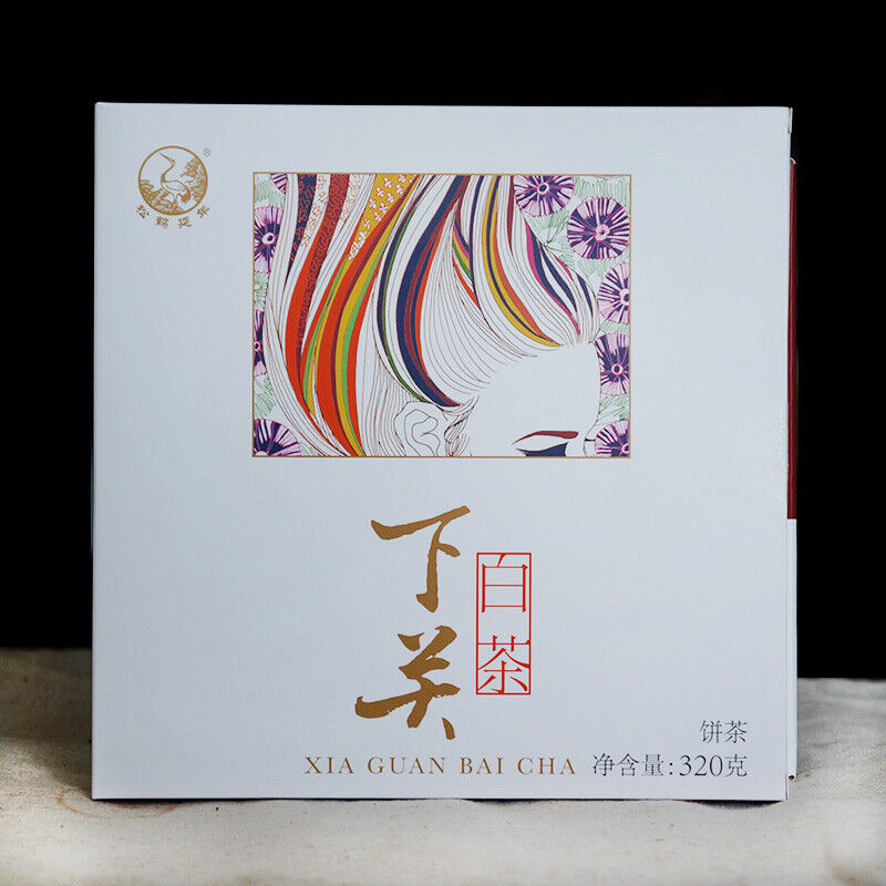 HelloYoung Jinggu Moonlight Pu'er Tea Box XIA GUAN BAI CHA Dali White Tea Cake 320g