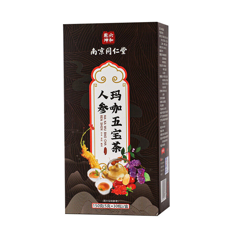 同仁堂人参玛卡五宝茶杜仲雄花十宝茶养生茶男性五宝茶150g TongRenTang Ginseng Maca Five Treasure Tea Main image