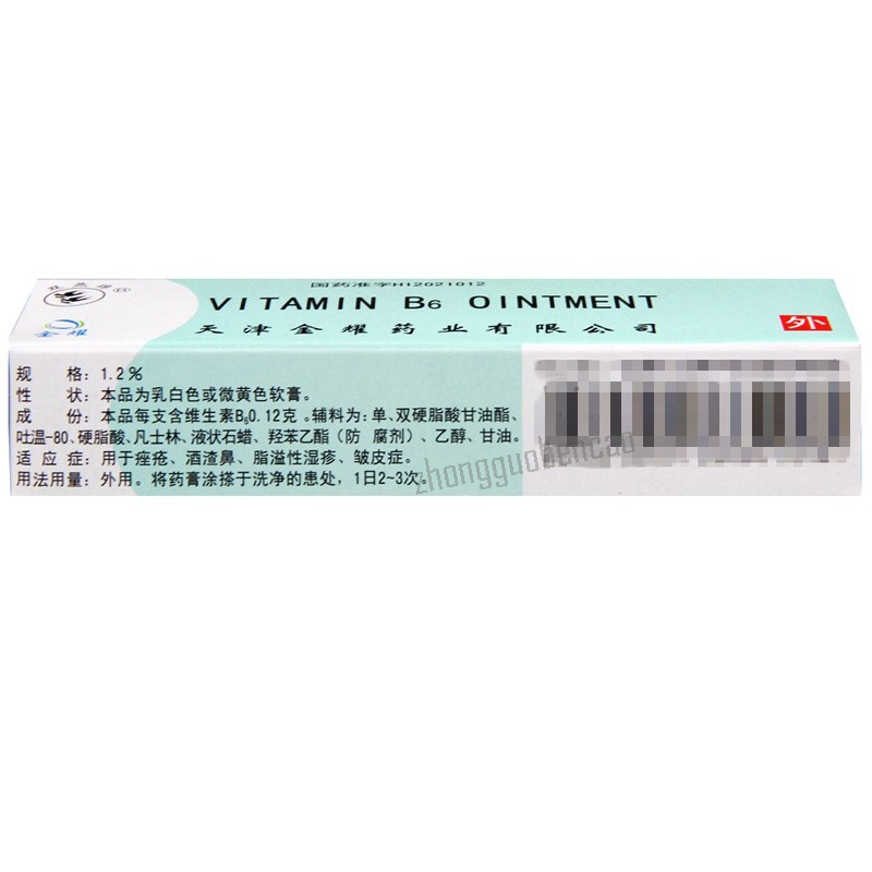 Shuangyanpai Weishengsu B6 Ruangao 双燕牌维生素B6软膏