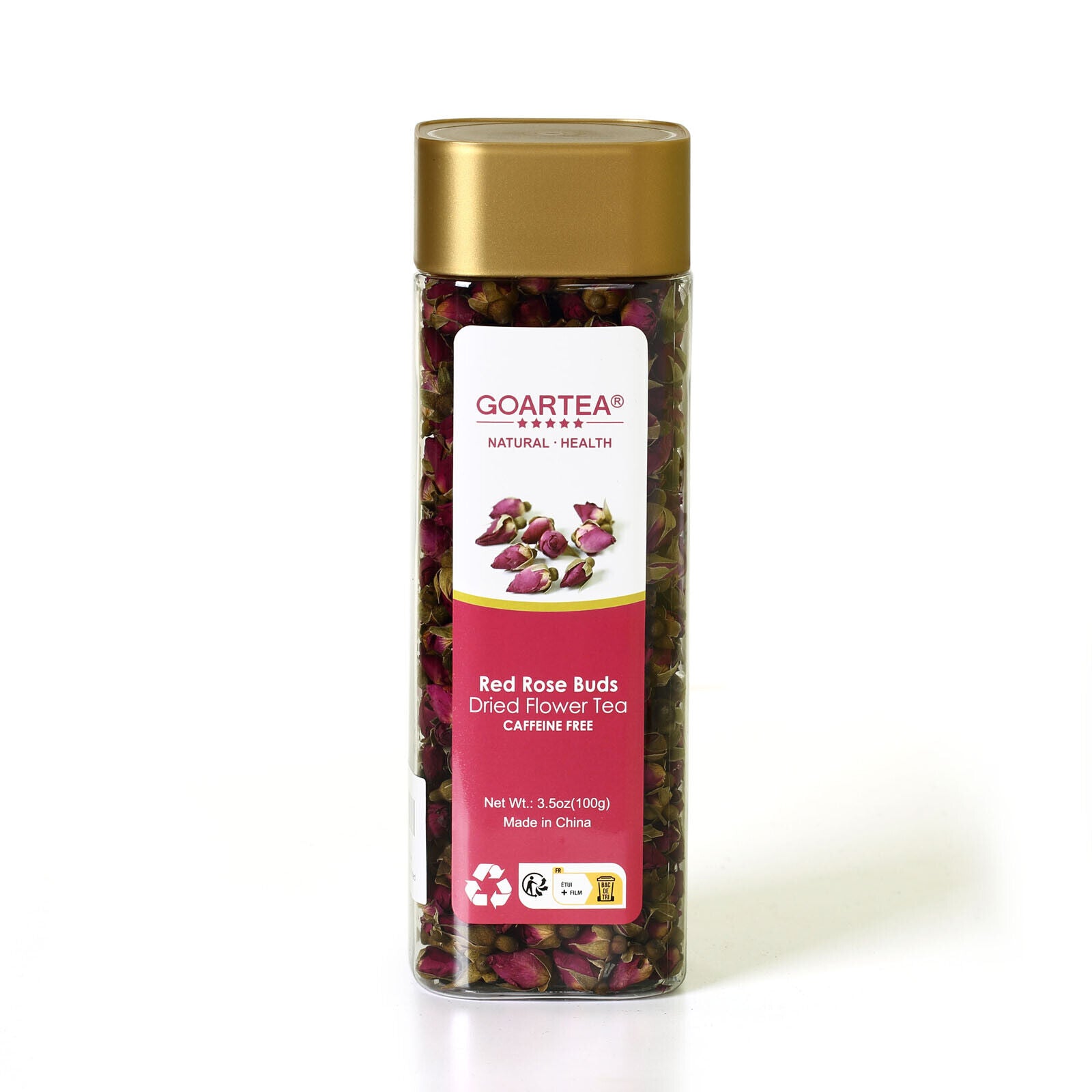 HelloYoung HELLOYOUNG 100g Red Rose Bud Dried Edible Petal Flower Chinese Herbal Tea