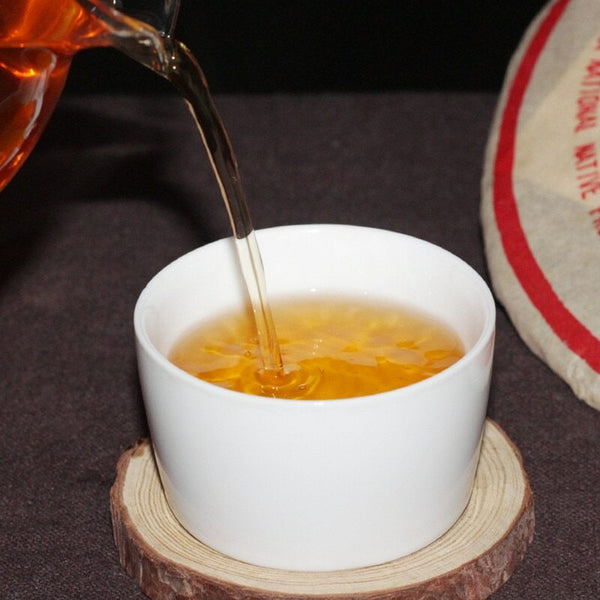 HelloYoung [Damaged Broken Packaging] Zhong Cha Yunnan Tea Puer Pu'er Raw 357g